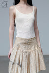BASERANGE camisole top TOART-CG-AU23 UNDYED PB2